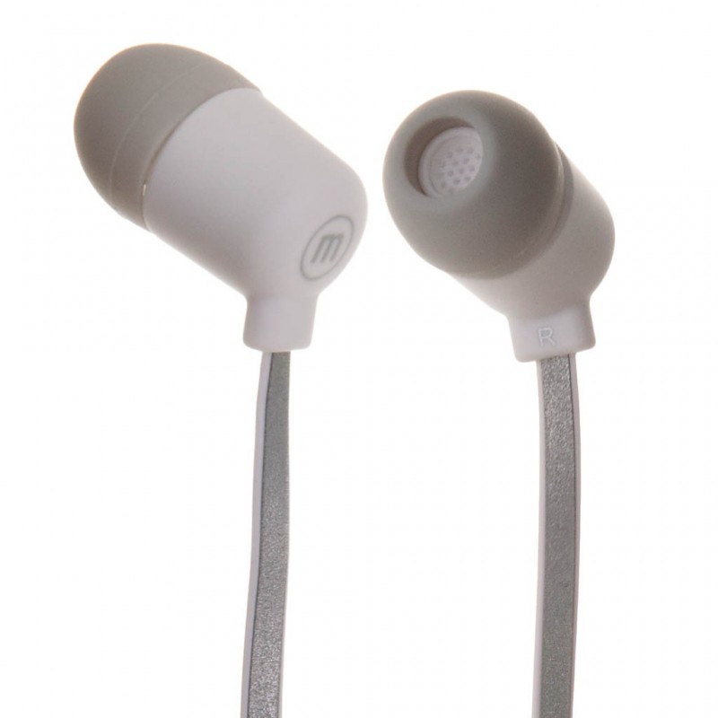 Audífonos de botón con cable reflectivo y micrófono RFLX-100 Maxell