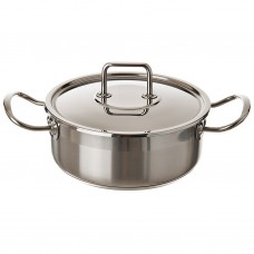 Olla cacerola de acero inoxidable para inducción Profesional BRA
