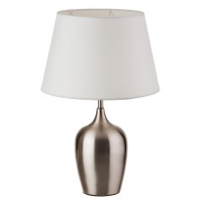 Lámpara de mesa con pantalla redonda Silver