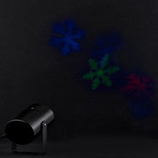 Luces intercambiables para fiesta con soporte RGB Copo de Nieve