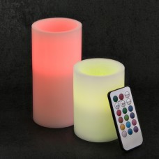 Juego de 2 velones LED con control remoto Luces de Colores Haus