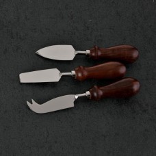 Cuchillos para queso 3 piezas Silver / Café Haus