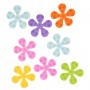 Juego de 8 mini apliques antideslizantes para ducha Floral Interdesign