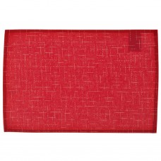 Individual laminado Lino Rojo Casa Linda