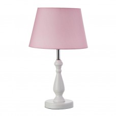 Lámpara de mesa blanco con pantalla redonda