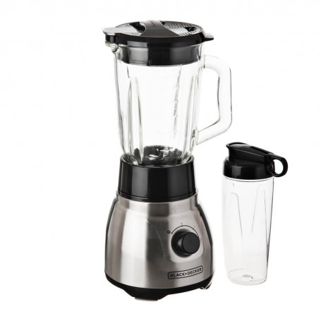 Licuadora con Vaso de Vidrio de 2 Velocidades 1.5L / 750W Quadpro FusionBlade Black & Decker