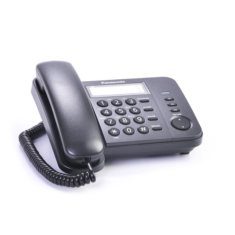 Teléfono Alámbrico de Pulso para Pared con Selector Timbre y Tono KX-TS520 Panasonic