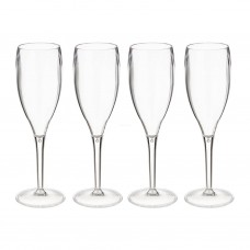 Juego de 4 copas para champagne Clear Koziol