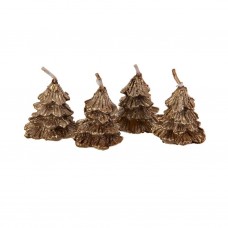 Juego de 4 mini velas Árbol