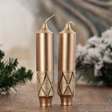 Juego de 2 velas flautas Escarcha