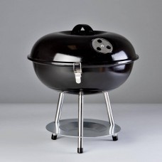 BBQ a carbón con tapa para mesa Negro