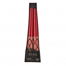 Juego de 2 velas cónicas para candelabro Escarcha Rombo