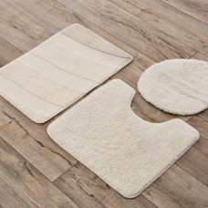 Juego de 3 alfombras para baño Líneas