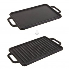 Plancha Grill Antiadherente Reversible con Asas para Inducción Victoria