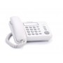 Teléfono Alámbrico de Pulso Blanco para Pared con Selector de Timbre y Tono KX-TS520 Panasonic
