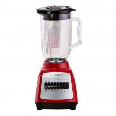 Licuadora con Vaso de vidrio de 1.25 L / Tapa de doble abertura 10 velocidades + pulso 550W BLBD210 Black & Decker