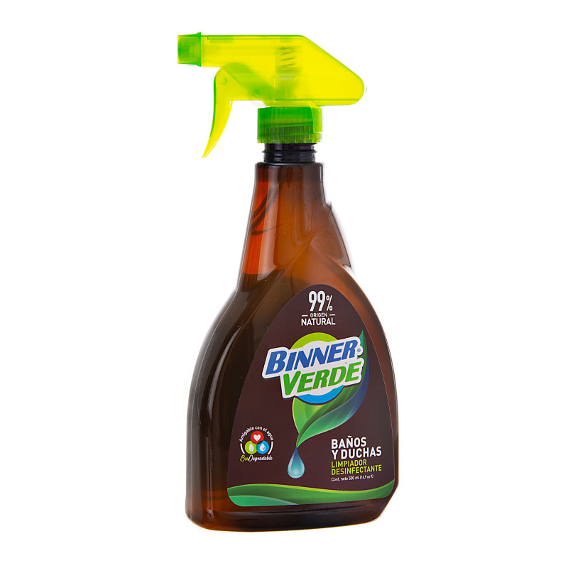 Limpiador desinfectante para baño / ducha Antibacterial / Natural / Biodegradable 500ml Binner