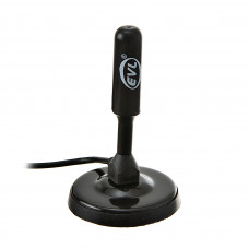 Antena digital para TV con cable coaxial y base magnética YB8-002