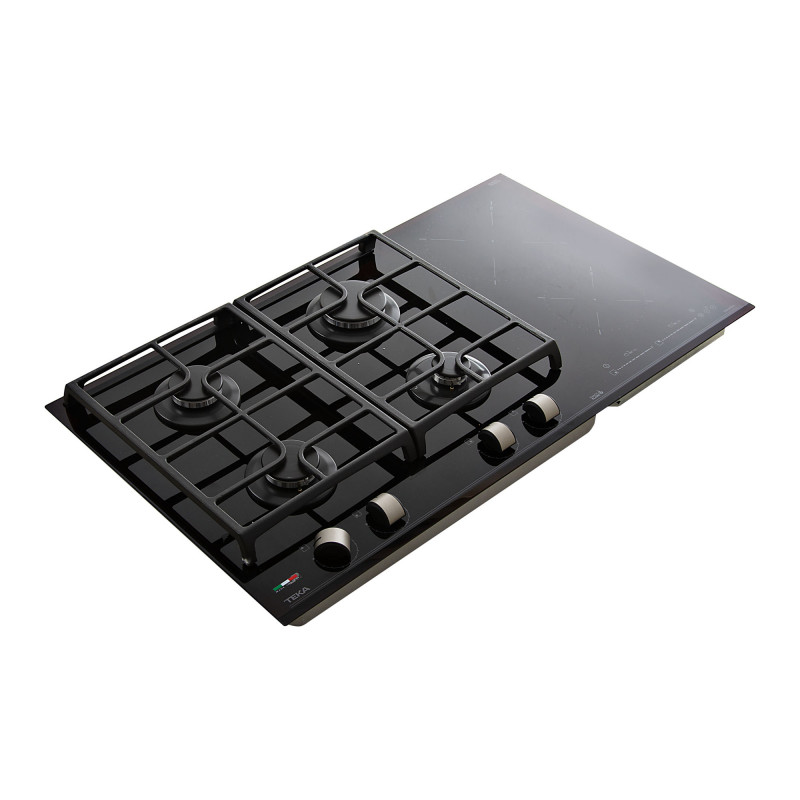 Teka Plancha mixta de vitrocerámica 4 quemadores a gas / 2 zonas de inducción 90cm JZC 96342 ABB