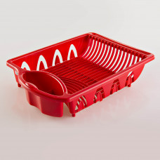 ⭐ Tapete escurridor vajilla vasos silicona 38x20 Color Rojo