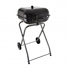 BBQ a carbón con tapa / ruedas 46cm