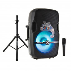 Parlante para fiesta BT / Radio FM / USB / SD / Trípode / Micrófono 15" 180W SIGMA 156