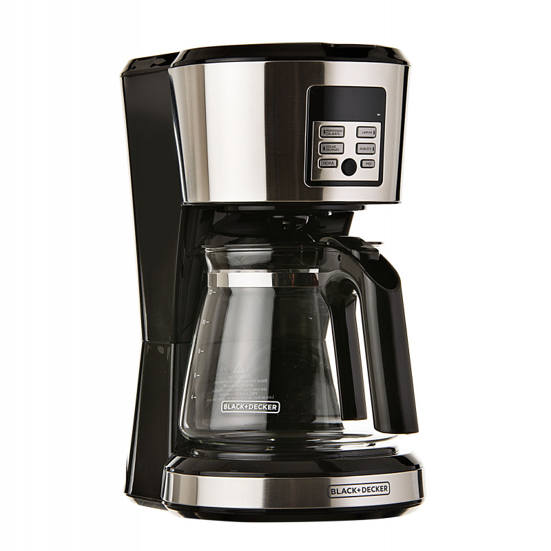 Cafetera digital Programable con filtro permanente 12 tazas 1000W  Black & Decker