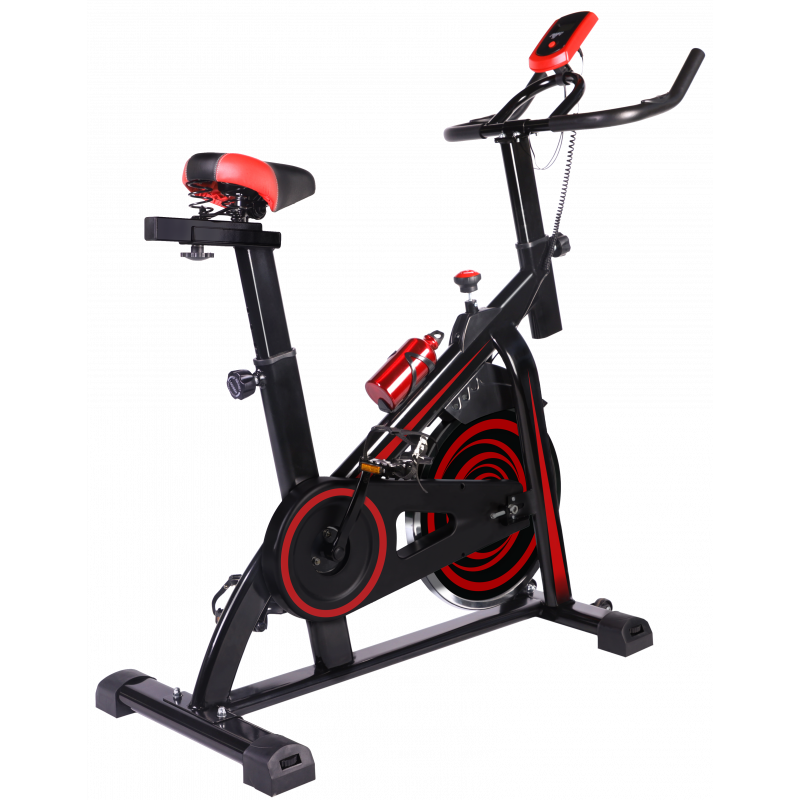 Bicicleta Spinning 18kg con monitor de Velocidad / Tiempo / Distancia / Calorías / Pulso GM98589