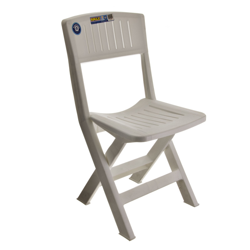 Silla plegable plegable Rimax elaborada en plástico.