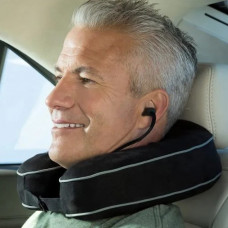 Almohada de memory foam a batería para cuello con vibración 2 niveles de intensidad TA-NMSQ220BK Homedics