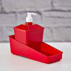 Dispensador para jabón de cocina con porta esponja Plasútil
