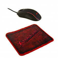 Mouse RGB 3600DPI + Mouse pad gaming GMP-290 Xtrike Me