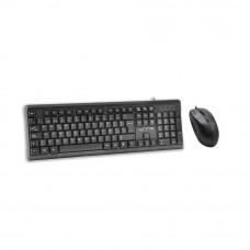 Teclado con mouse USB KB6721BK Unno