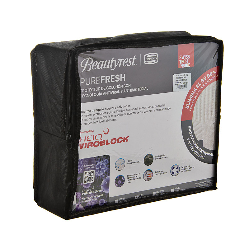 Protector para colchón Impermeable / Antibacterial / Antiviral Simmons