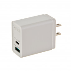 Cargador para pared con puerto Tipo-C / USB 20W PLM323C VIDVIE