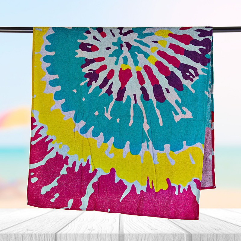 Toalla playera Multi Tie Dye