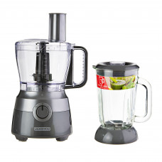 Procesador de alimentos de 10 tazas 2 velocidades con 4 cuchillas + vaso de licuadora 1.5L 600W FP5501 Black & Decker