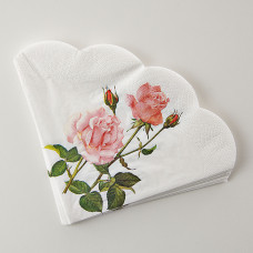 Juego de 12 servilletas abanico Rose For You