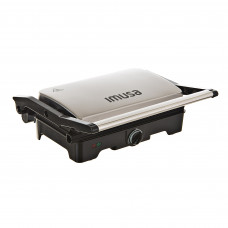 Plancha Grill Panini con apertura de 180° / Control de temperatura / Superficie antiadherente 980W SW332D Imusa