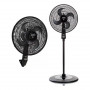 Ventilador 2-en-1 4 aspas / 3 velocidades 16" Negro Air Protec Maxx Samurai