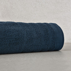 Toalla de baño Azul / Cenefa Canales Bari 100% algodón