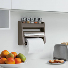 Porta rollo papel Triple para cocina Mocca Rimax