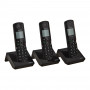 Teléfono inalámbrico Triple base / Pantalla retroiluminada / Altavoz AT31012BK Uniden