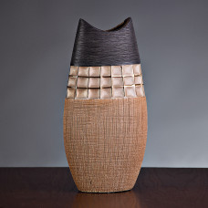 Florero Habano / Negro / Bronce Haus