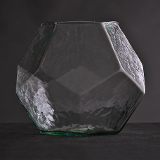 Pecera Hexagonal de Vidrio Prisma Transparente