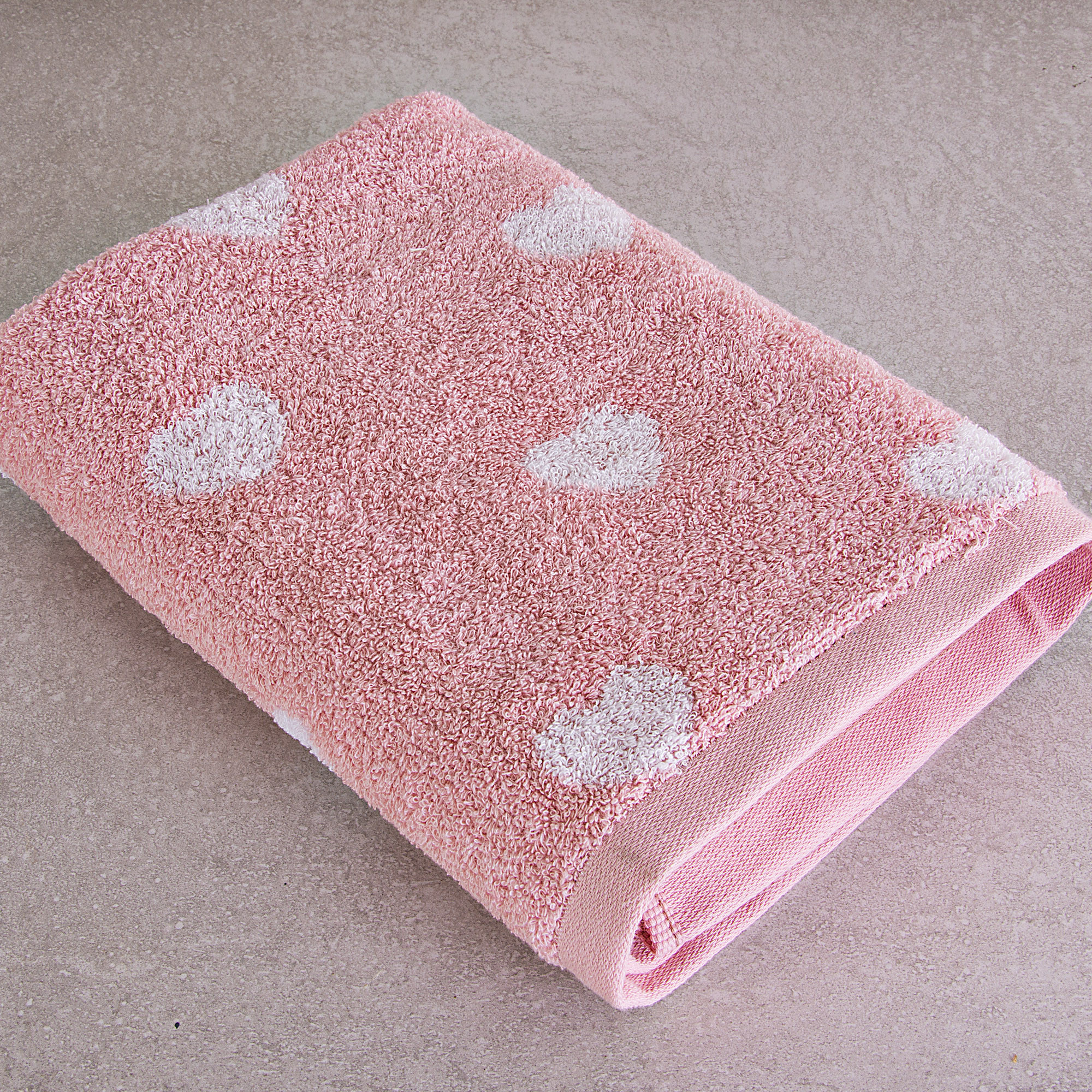 Toalla de baño de algodón rosa - Aliss