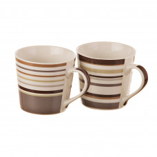 Jarro de 400ml Surtido Óvalos Líneas / Franjas Bone China Haus