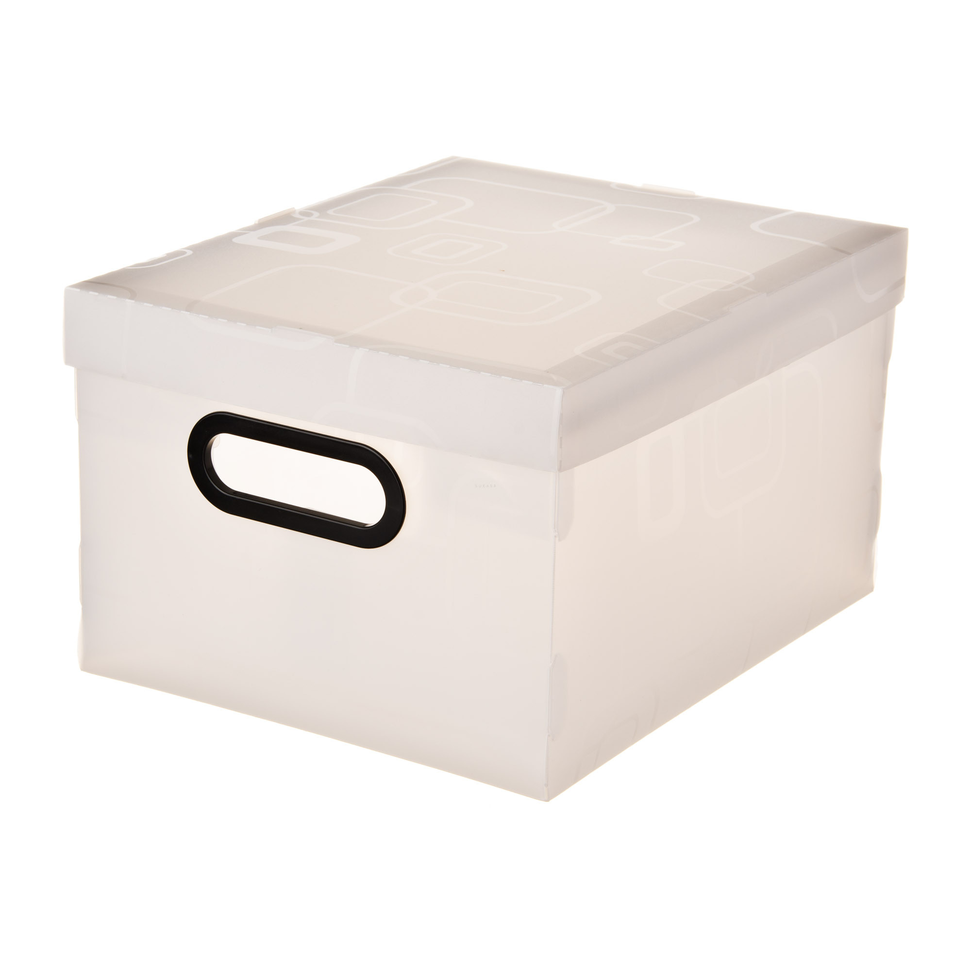 Caja organizadora con cajas Clear / Gris Estra elaborada en plástico.