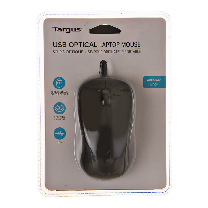 Mouse con cable 1000DPI 3 botones AMU80US Targus