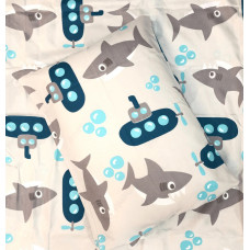 Juego de sábanas infantiles Tiburón